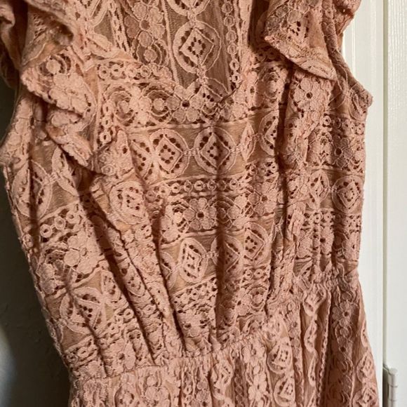Monteau Mauve Lace Sleeveless Dress Size Small - Picture 4 of 15